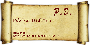 Pócs Diána névjegykártya